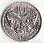 Новая Зеландия 1 шиллинг - 10 центов 1967