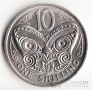 Новая Зеландия 1 шиллинг - 10 центов 1967