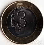 Словения 3 евро 2010