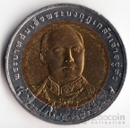 Таиланд 10 бат 2003 90 лет банку