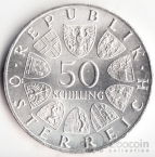 Австрия 50 шиллингов 1966 150 лет банку