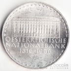 Австрия 50 шиллингов 1966 150 лет банку