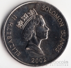 Соломоновы острова 5 долларов 2002 Королевские регалии
