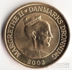 Дания 20 крон 2003 Башня Берсен