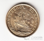 Дания 20 крон 2008 Корабль Даннеброг