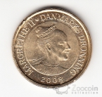 Дания 20 крон 2008 Корабль Даннеброг