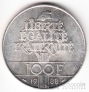 Франция 100 франков 1988 Свобода