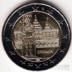 Германия 2 евро 2010 Бремен A