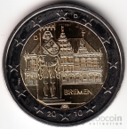 Германия 2 евро 2010 Бремен D