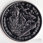 Гибралтар 1 крона 1999 Вторая мировая война - Дуглас Бадер