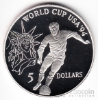 Ниуэ 5 долларов 1991 Чемпионат мира по футболу