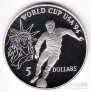 Ниуэ 5 долларов 1991 Чемпионат мира по футболу