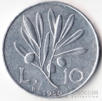 Италия 10 лир 1949-1950