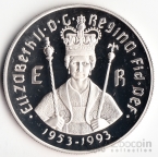 Ямайка 10 долларов 1992 40 лет Коронации