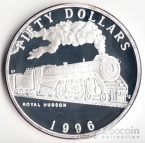 Маршалловы острова 50 долларов 1996 Паровоз №3