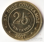 Никарагуа 25 сентаво 2007