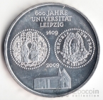Германия 10 евро 2009 600 лет Университету в Лейпциге