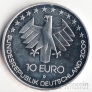 Германия 10 евро 2009 100 лет аэрокосмической выставке
