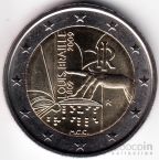 Италия 2 евро 2009 Луи Брайль