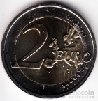 Люксембург 2 евро 2009 10 лет евро