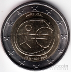 Португалия 2 евро 2009 10 лет евро