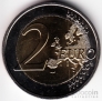Франция 2 евро 2009 10 лет евро