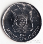 Намибия 50 центов 1993