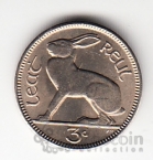 Ирландия 3 пенса 1968