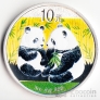 Китай 10 юань 2009 Две Панды (цветная)