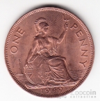 Великобритания 1 пенни 1949
