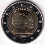 Люксембург 2 евро 2006 Принц Гийом