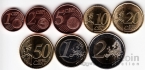 Эстония набор 8 монет евро 2011