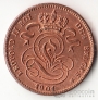 Бельгия 1 сентим 1901 Belges