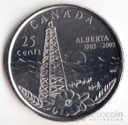 Канада 25 центов 2005 Альберта