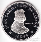 Испания 2000 песет 1999 Правители - Изабелла II
