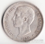 Испания 5 песет 1875