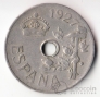 Испания 25 сентим 1927