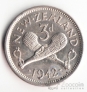 Новая Зеландия 3 пенса 1942
