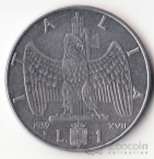 Италия 1 лира 1939-1940