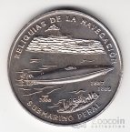 Куба 1 песо 2000 Корабль - Субмарина