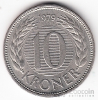 Дания 10 крон 1979