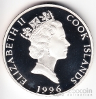 Острова Кука 5 долларов 1996 Фауна - Пингвины
