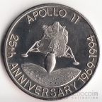 Теркс и Кайкос 5 крон 1993 Программа Аполлон 11 №2