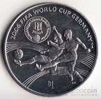 Брит. Виргинские острова 1 доллар 2006 Чемпионат мира по футболу