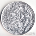 Чехия 200 крон 2010 Альфонс Муха