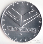 Чехия 200 крон 2009 Лыжники