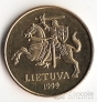 Литва 50 центов 1999