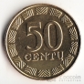 Литва 50 центов 1999