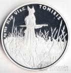Казахстан 100 тенге 2010 Томирис (серебро-позолота)