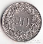 Швейцария 20 раппенов 1939